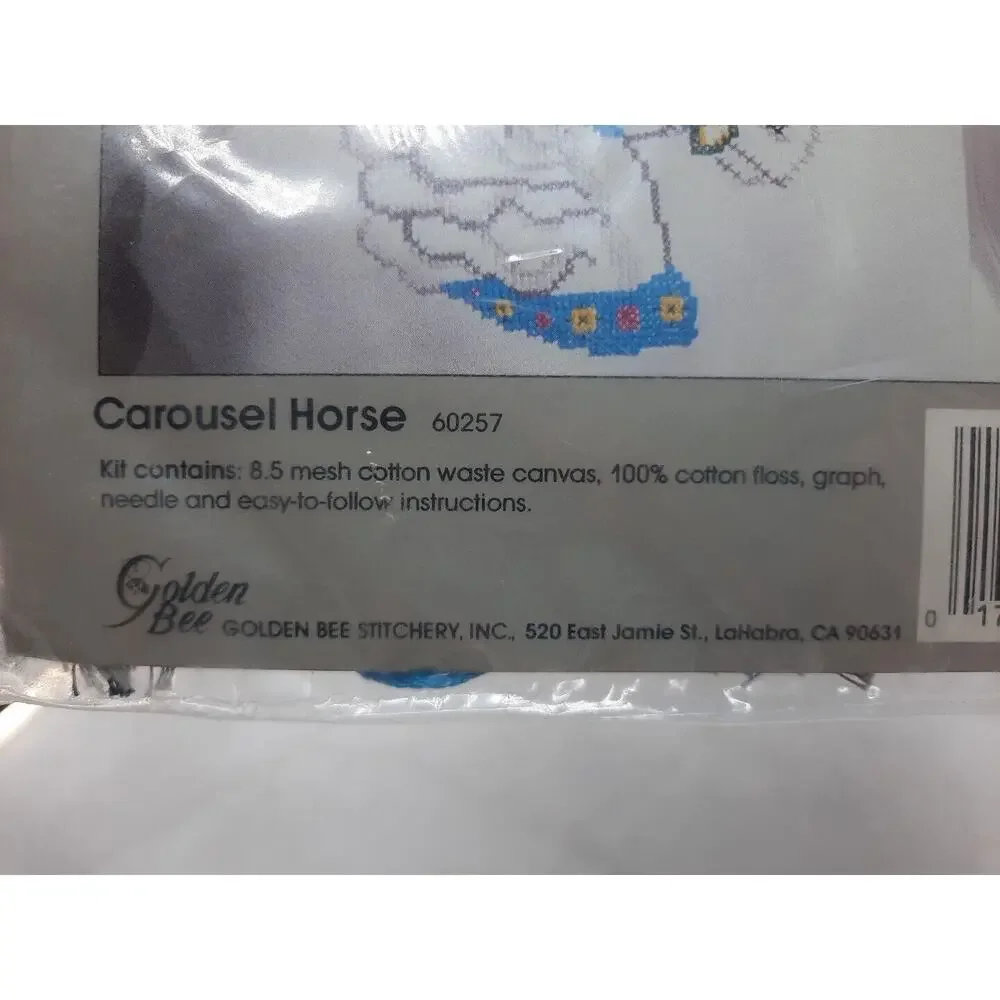 Golden Bee Wearables to Cross Stitch Carousel Horse 60257